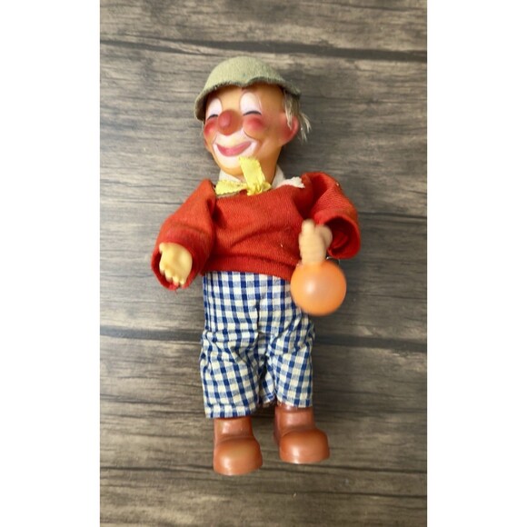 Vintage Wind Up Musical Clown Set | Cymbals, Maracas And Drummer (Missing Drum) - Picture 6 of 7